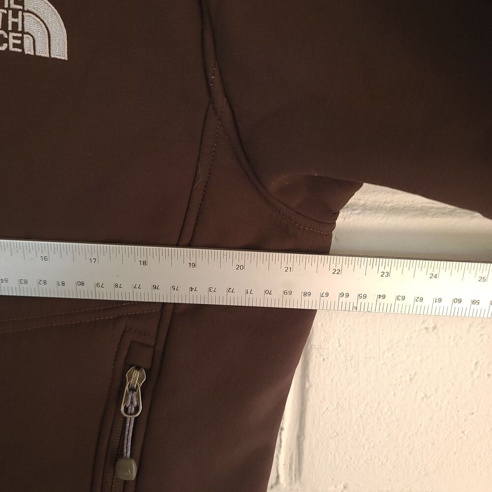 The North Face Summit Series Polartec Brown Teal Soft Shell Jacket Women’s Sz LG - Picture 11 of 16